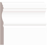 3/8" x 3-7/8" Medium Density Fibreboard Primed Colonial Baseboard Moulding, by Linear Foot