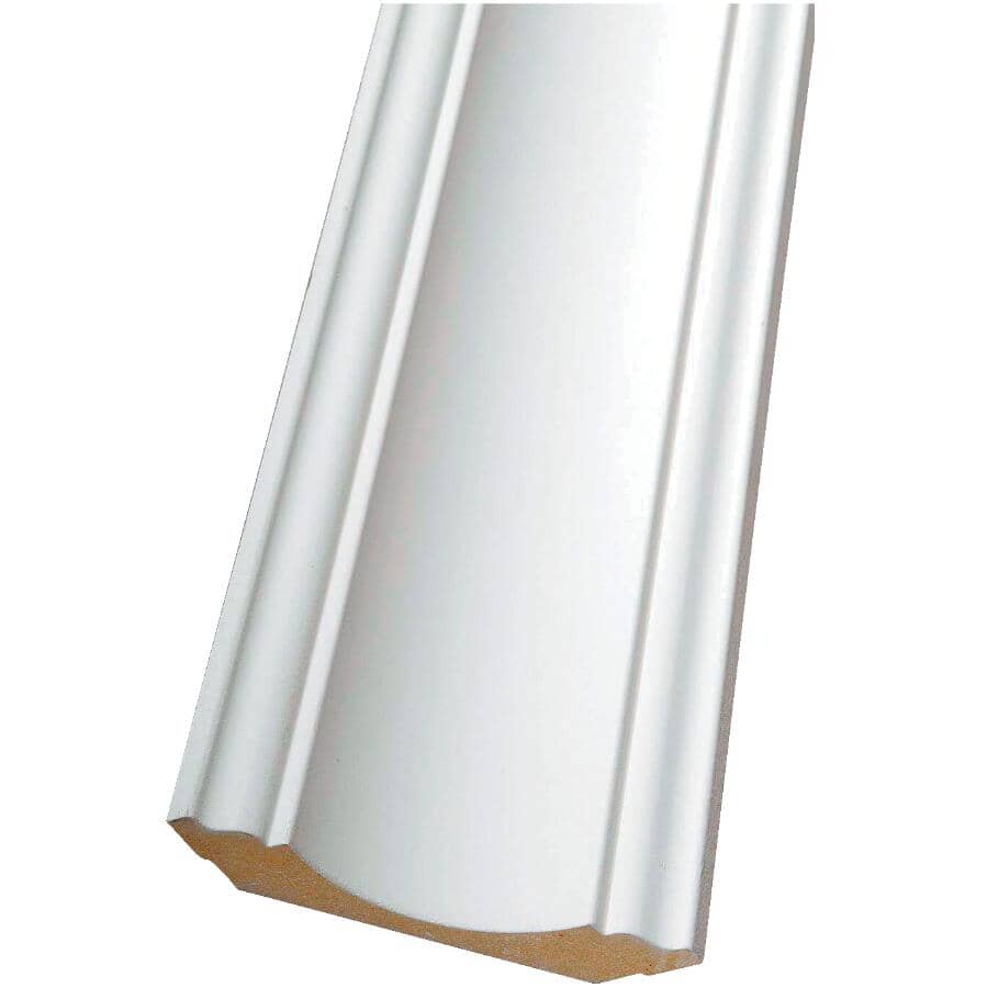 5/8" x 3-5/16" x 8' Medium Density Fibreboard Primed Crown Moulding