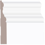 5/8" x 4-5/32" x 8' Medium Density Fibreboard Primed Colonial Baseboard Moulding