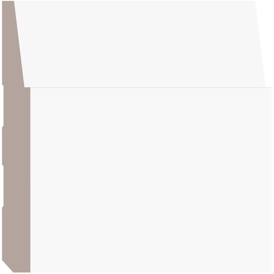 5/8" x 5-1/2" x 8' "M" Collection Medium Density Fibreboard Primed Baseboard Step Moulding