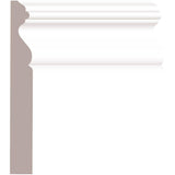 5/8" x 5-9/16" x 8' Medium Density Fibreboard Ultra Light Primed Colonial Baseboard Moulding
