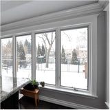 5/8" x 5-9/16" x 8' Medium Density Fibreboard Ultra Light Primed Colonial Baseboard Moulding