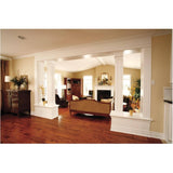 5/8" x 5-9/16" x 8' Medium Density Fibreboard Ultra Light Primed Colonial Baseboard Moulding