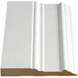 5/8" x 5" x 8' Medium Density Fibreboard Ultra Light Primed Colonial Baseboard Moulding