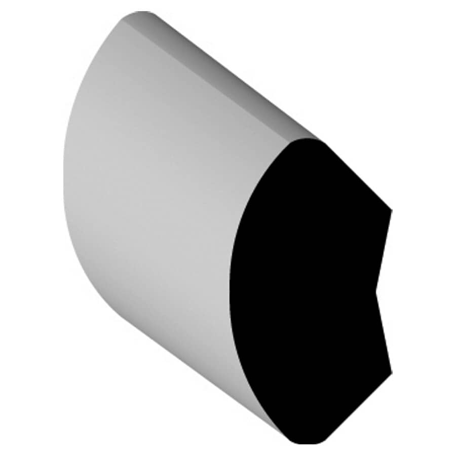 5/8" x 5/8" x 8' White PVC Quarter Round Moulding