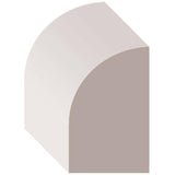 7/16" x 11/16" x 8' Finger Jointed Pine Primed Base Shoe Moulding