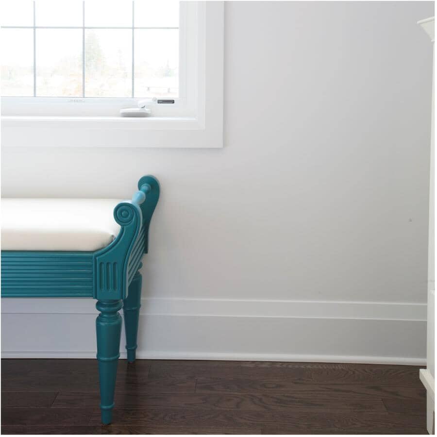 7/16" x 11/16" x 8' Finger Jointed Pine Primed Base Shoe Moulding