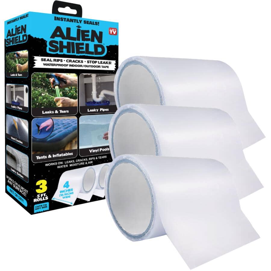 As Seen On TV 5' Waterproof Indoor/Outdoor Repair Tape - 3 pack