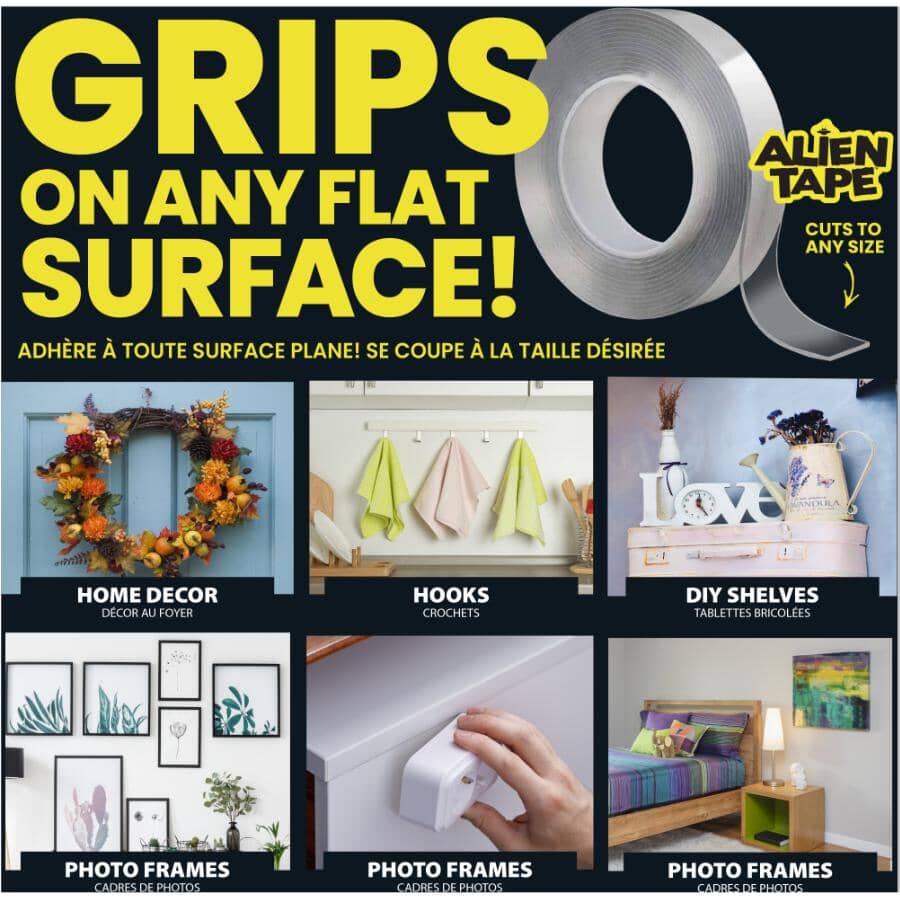 As Seen On TV 10' Multifunctional Reusable Double-Sided Tape - 3 Pack