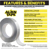 As Seen On TV 10' Multifunctional Reusable Double-Sided Tape - 3 Pack