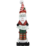 47" Gnome For The Holidays Leaner Porch Sign