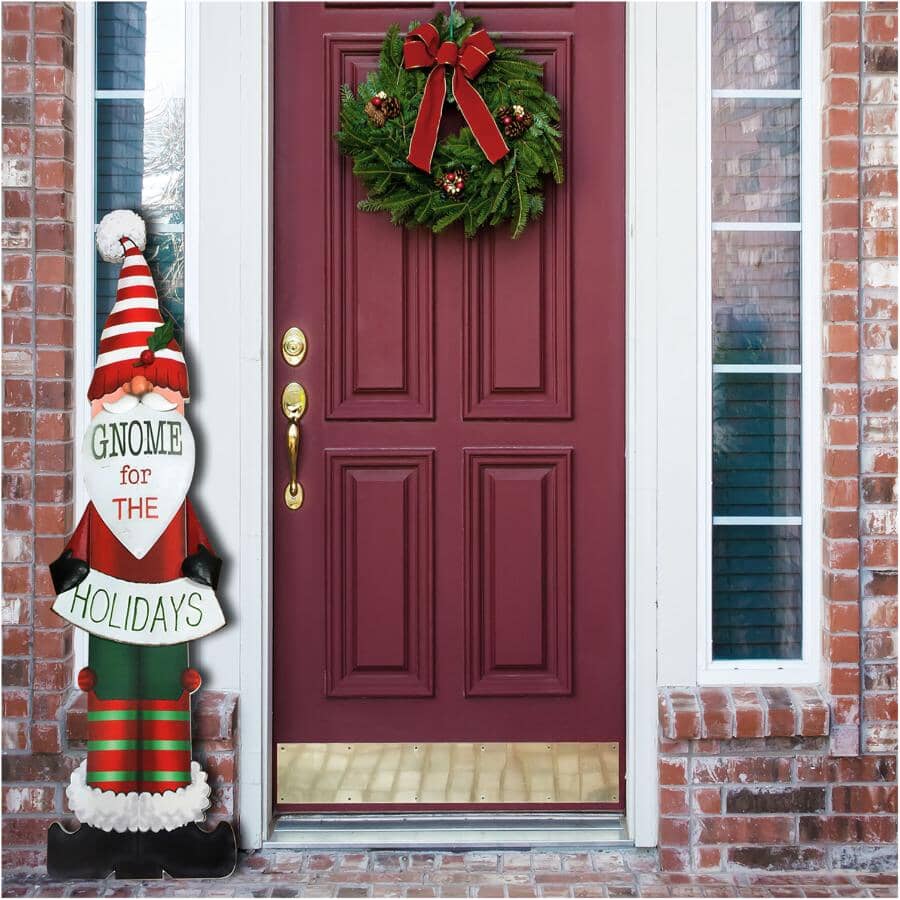 47" Gnome For The Holidays Leaner Porch Sign