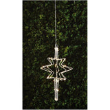 Metal Hanging Bethlehem Star - 80 Warm White LED Lights