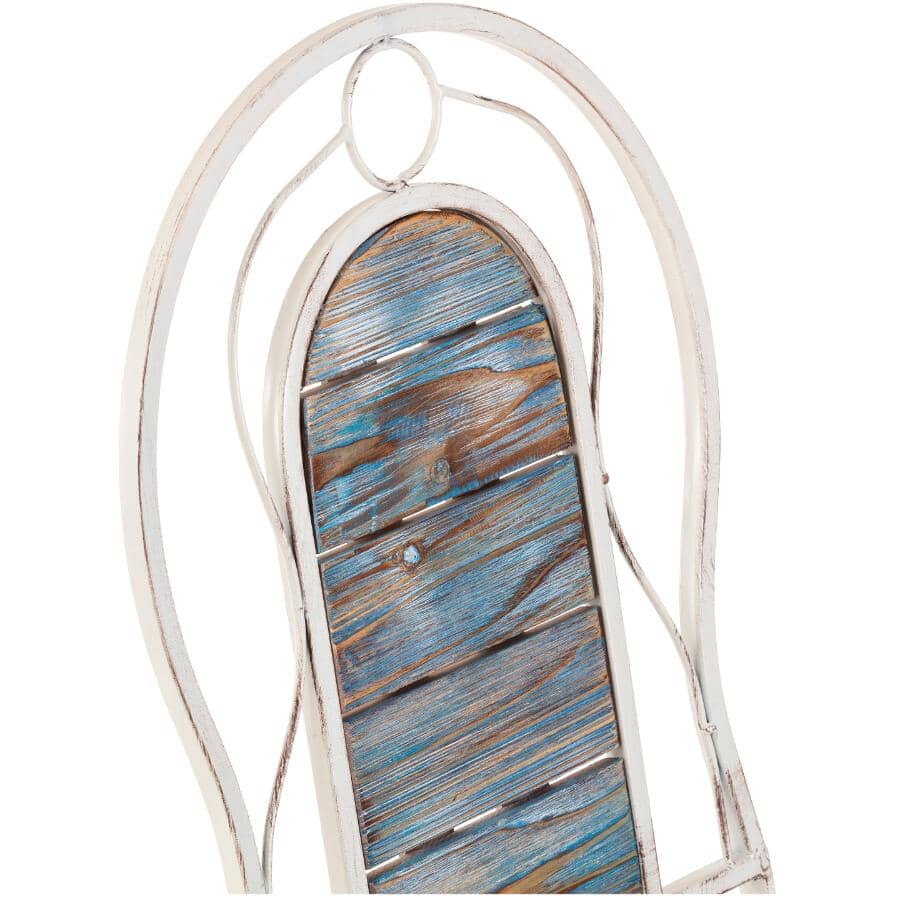 Weathered Wood Folding Bistro Set - 3 Piece