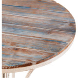 Weathered Wood Folding Bistro Set - 3 Piece