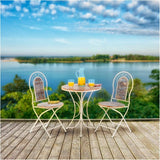 Weathered Wood Folding Bistro Set - 3 Piece