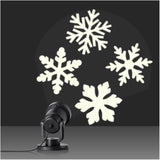 White Snowflake LED Rotating Projector