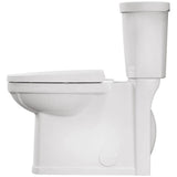 4.8 L Decor High Efficiency Elongated Toilet - with Concealed Trapway, 16.5" Right Height, White