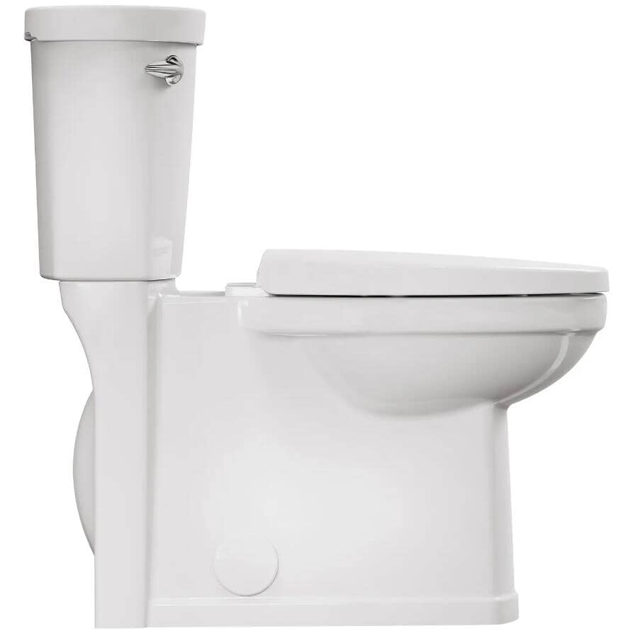 4.8 L Decor High Efficiency Elongated Toilet - with Concealed Trapway, 16.5" Right Height, White