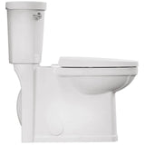 4.8 L Decor High Efficiency Elongated Toilet - with Concealed Trapway, 16.5" Right Height, White