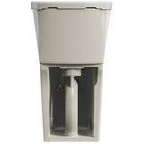 4.8 L Decor High Efficiency Elongated Toilet - with Concealed Trapway, 16.5" Right Height, White