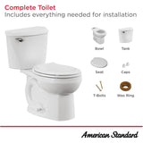 4.8 L Reliant Round Toilet - White, 15"