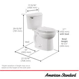 4.8 L Reliant Round Toilet - White, 16.5"