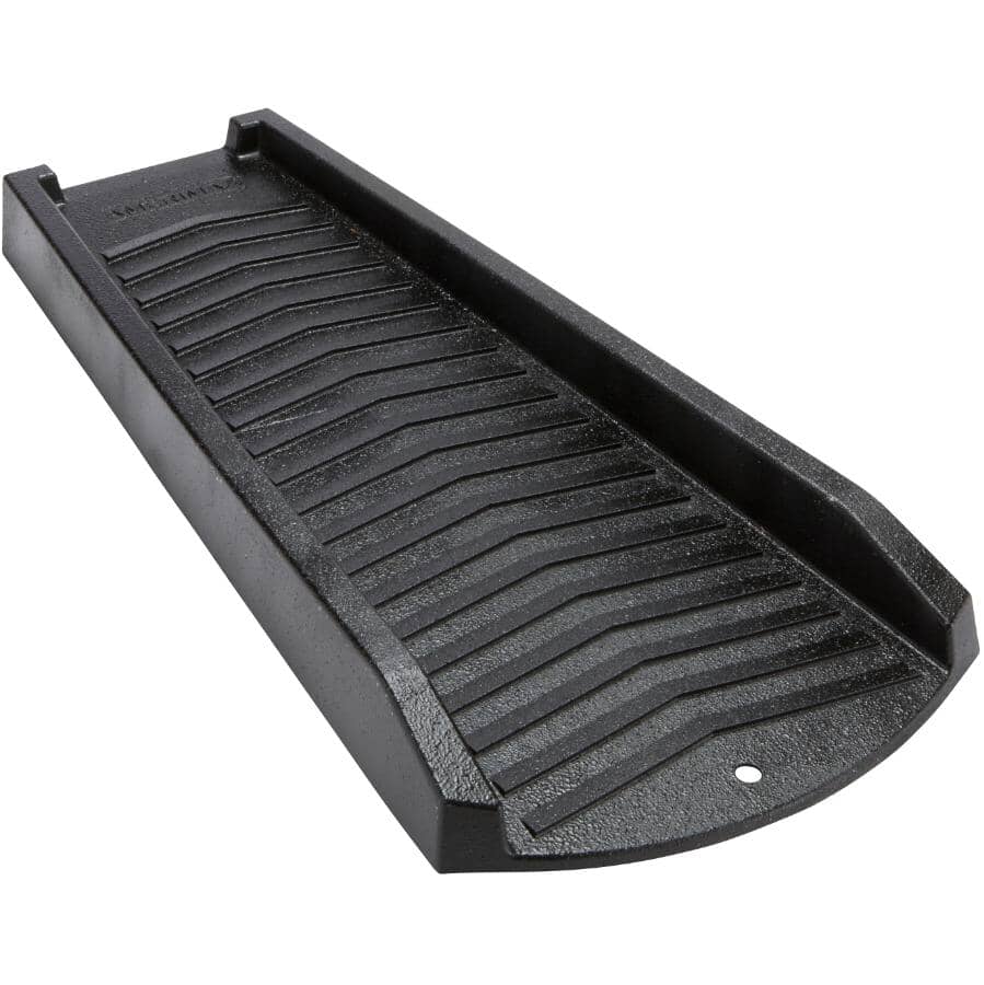 24" Heavy Duty Downspout Splash Block - Black