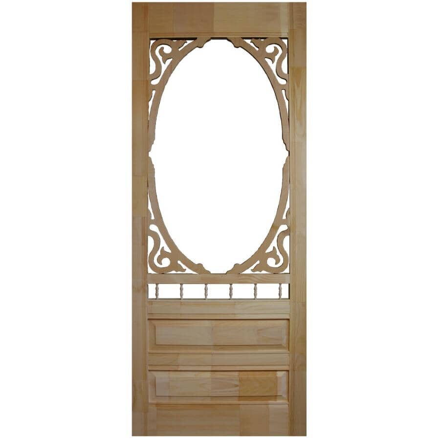 34" x 82" Ambleside II Pine Screen Door