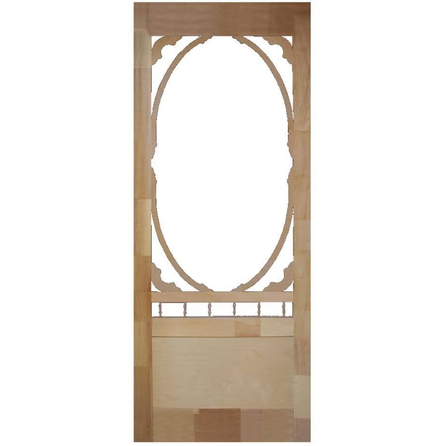 36" x 82" Homestead Pine Screen Door