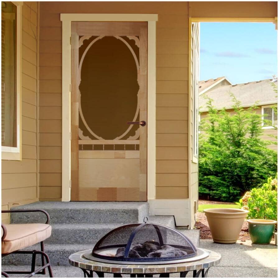 36" x 82" Homestead Pine Screen Door