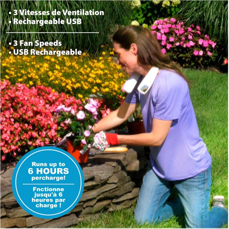 Rechargeable Personal Air Cooler - Portable, 3 Speeds