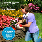 Rechargeable Personal Air Cooler - Portable, 3 Speeds