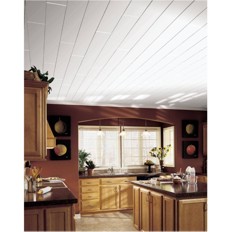 10 Pack 5" x 84" White Woodhaven Ceiling Planks