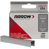 1000 Pack 1/2" Wide-Crown Staples, for #800X Stapler