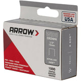 1000 Pack 1/2" Wide-Crown Staples, for #800X Stapler