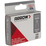 1000 Pack 1/4" Wide-Crown Staples, for #800X Stapler