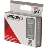 1000 Pack 1/4" Wide-Crown Staples, for #800X Stapler