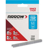 1250 Pack 5/16" Staples, for T50 Stapler