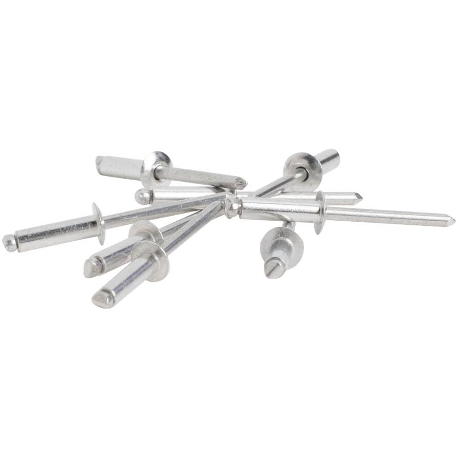 50 Pack 3/16" Long Aluminum Rivets