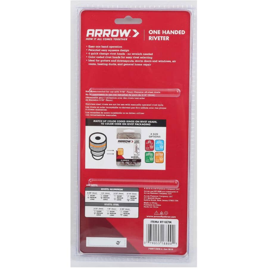 Four Sizes One Handed Rivet Tool