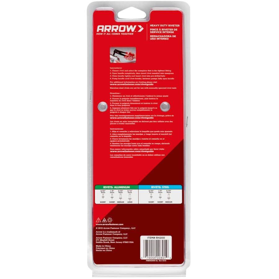 Rivet Gun - 4 Nose Pieces + Wrench