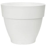 12" Capri Campana Round Planter - White