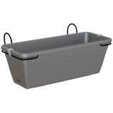 20" Venezia Water Reserve Patio Planter Kit - Anthracite