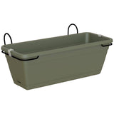 20" Venezia Water Reserve Patio Planter Kit - Dark Green