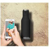 Stainless Steel Hydration Bottle with Speaker Lid - Black, 17 oz
