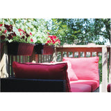 24" Black Adjustable Rail Planter