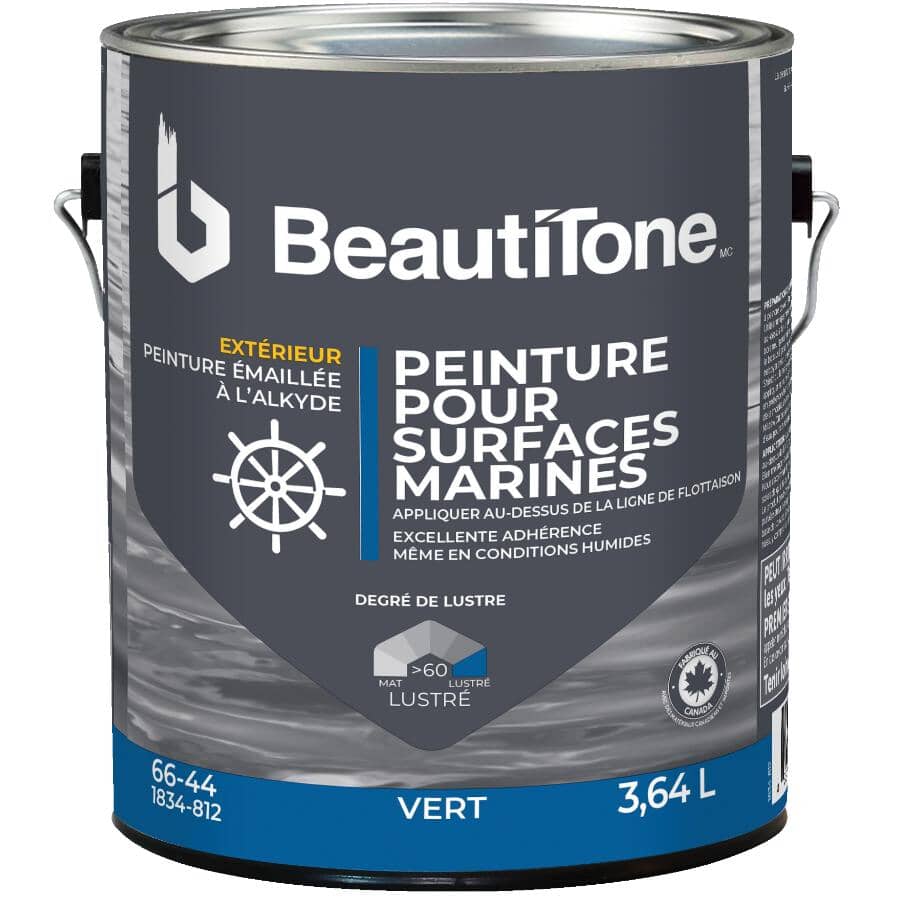 Alkyd Marine Paint - Green, 3.64 L