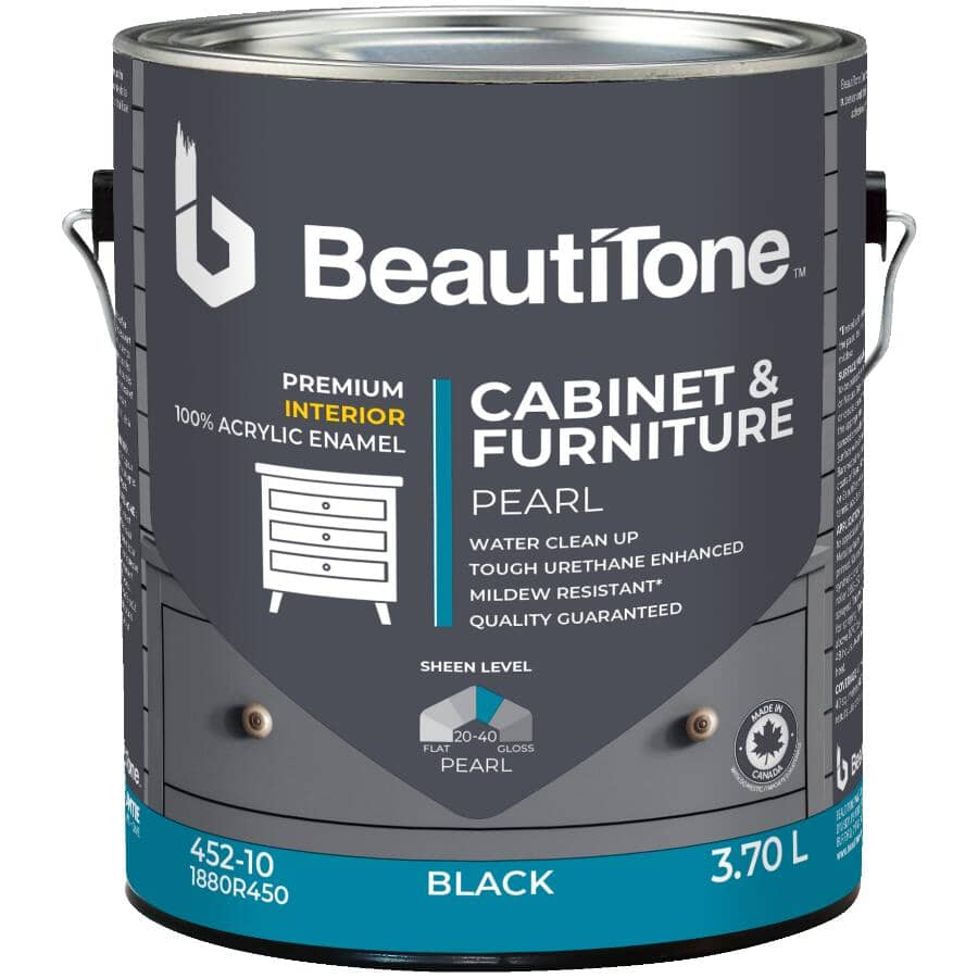 Cabinet & Furniture Interior Acrylic Paint - Black, 3.7 L