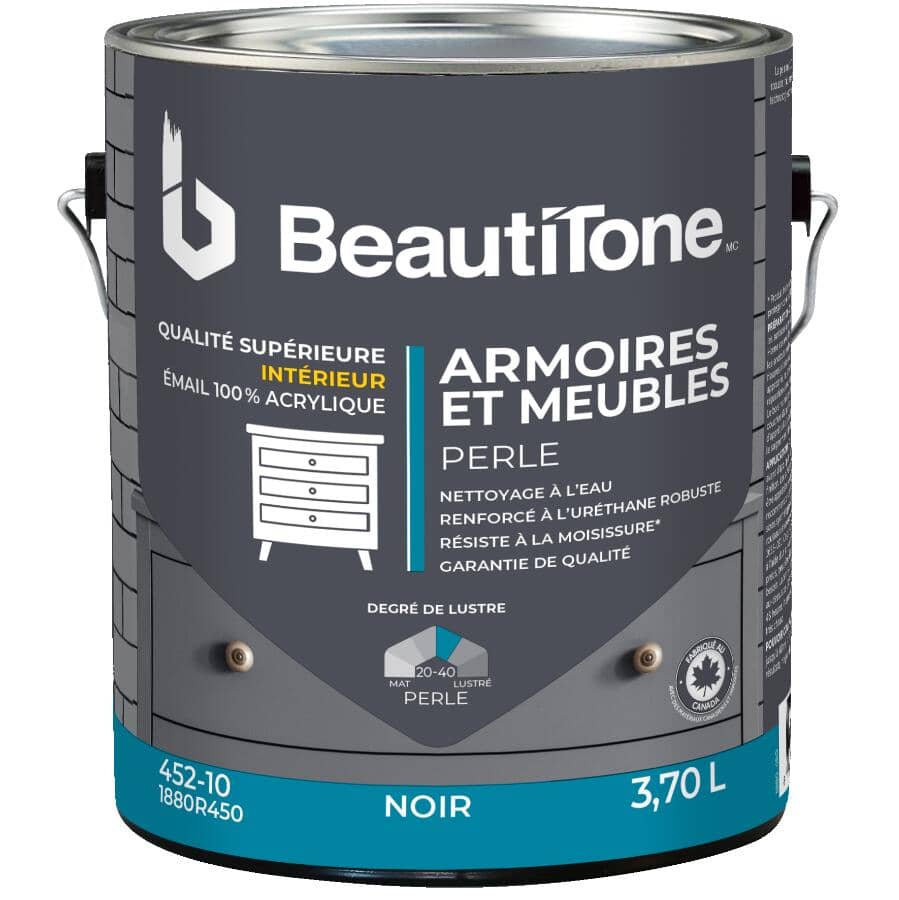 Cabinet & Furniture Interior Acrylic Paint - Black, 3.7 L